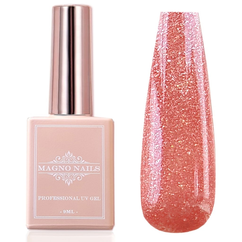 Crystal Glitter Gel - UV Gel - 4809 - Carmine